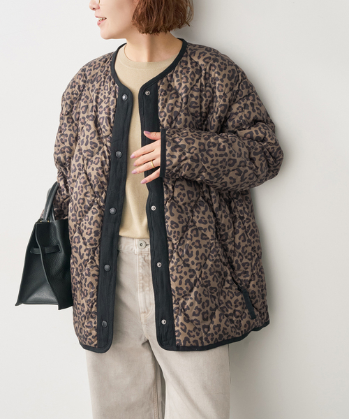 Spick & Span(スピックアンドスパン)の「《別注 / 追加》TAION / タイオン *Spick キルティングブルゾン(その他アウター・レディース・ベージュ/ライトグリーン/ブラウン系その他/ブラック・FREE)」の2枚目の写真