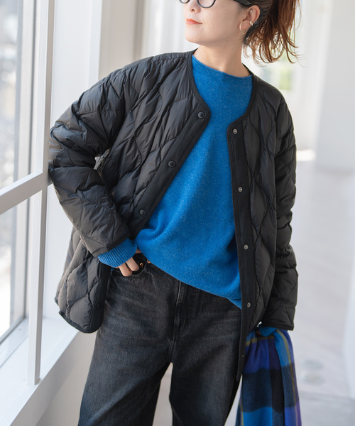 Spick & Span(スピックアンドスパン)の「《別注 / 追加》TAION / タイオン *Spick キルティングブルゾン(その他アウター・レディース・ベージュ/ライトグリーン/ブラウン系その他/ブラック・FREE)」の1枚目の写真