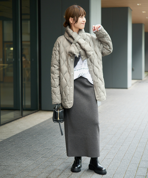 Spick & Span(スピックアンドスパン)の「《別注 / 追加》TAION / タイオン *Spick キルティングブルゾン(その他アウター・レディース・ベージュ/ライトグリーン/ブラウン系その他/ブラック・FREE)」の8枚目の写真
