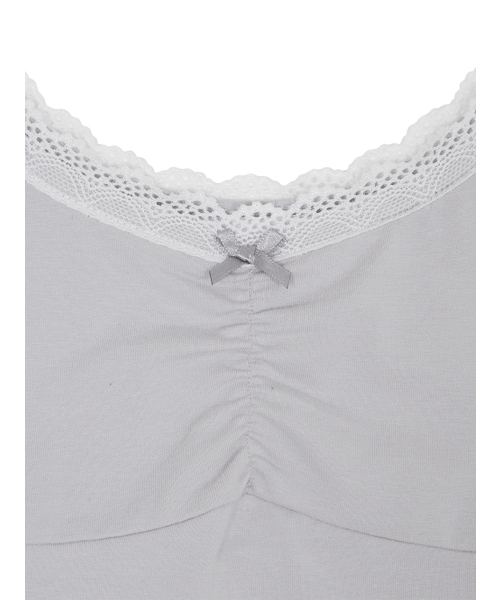 TUOMIO（トゥオミオ）の「SCARF FRILL SLEEVELESS [LIGHT GREY]（Tシャツ/カットソー・レディース・その他・F）」の4枚目の写真