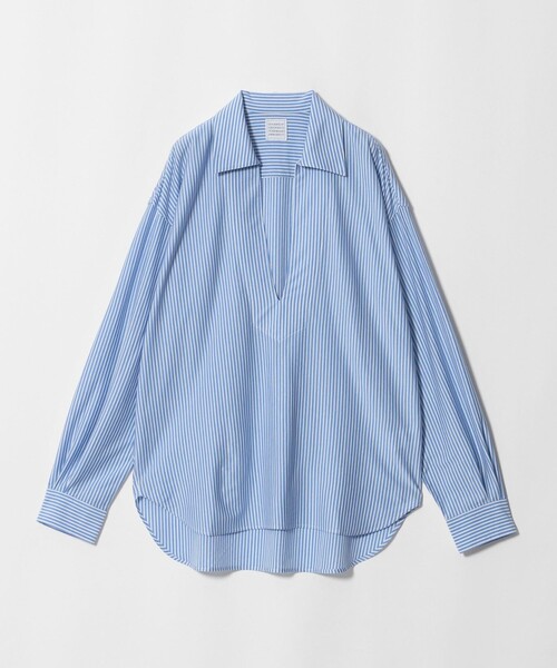 GOOD PEOPLE GOOD STITCHING GOOD PRODUCT（グッドピープルグッドスティッチンググッドプロダクト）の「＜GOOD PEOPLE GOOD STITCHING GOOD PRODUCT＞スキッパー シャツ（シャツ/ブラウス・レディース・コバルトブルー/その他1・S）」の2枚目の写真