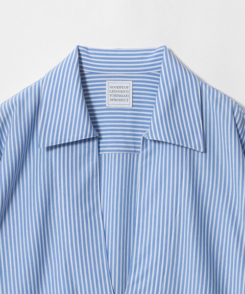 GOOD PEOPLE GOOD STITCHING GOOD PRODUCT（グッドピープルグッドスティッチンググッドプロダクト）の「＜GOOD PEOPLE GOOD STITCHING GOOD PRODUCT＞スキッパー シャツ（シャツ/ブラウス・レディース・コバルトブルー/その他1・S）」の7枚目の写真