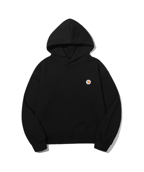 PEID(ペイド)の「PD スモールデイジー セミクロップドフーディ 2色(パーカー・レディース・ブラック/アッシュグレー・X-LARGE/XX-LARGE)」の1枚目の写真