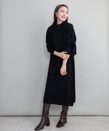 【セット】ポンチョ×ニットワンピース