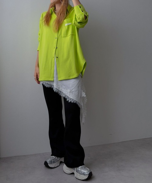 bohmal(ボマール)の「選べる丈ポンチフレアパンツ(その他パンツ・レディース・レッド/ブラウン/ブラック・MEDIUM/TALL/MEDIUM)」の5枚目の写真