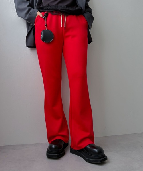 bohmal(ボマール)の「選べる丈ポンチフレアパンツ(その他パンツ・レディース・レッド/ブラウン/ブラック・MEDIUM/TALL/MEDIUM)」の14枚目の写真