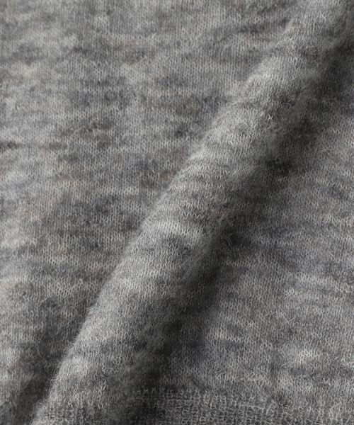 crepuscule(クレプスキュール)の「crepuscule / クレプスキュール W/G Mohair Mix Reversible P/O(ニット/セーター・メンズ・ブラック/チャコールグレー・1/2)」の12枚目の写真