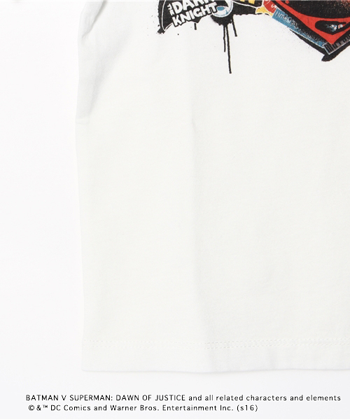 GLOBAL WORK(グローバルワーク)の「【キッズ】バットマンvsスーパーマンKids/714666(Tシャツ/カットソー・キッズ・ホワイト・X-LARGE/SMALL/LARGE/MEDIUM)」の5枚目の写真