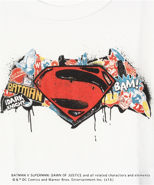 GLOBAL WORK(グローバルワーク)の「【キッズ】バットマンvsスーパーマンKids/714666(Tシャツ/カットソー・キッズ・ホワイト・X-LARGE/SMALL/LARGE/MEDIUM)」の4枚目の写真