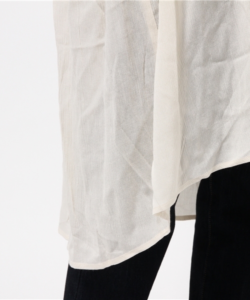 MOUSSY（マウジー）の「LACE COMBI CHIFFON GOWN F（カーディガン/ボレロ・レディース・ホワイト/ブラック/ネイビー・FREE）」の13枚目の写真