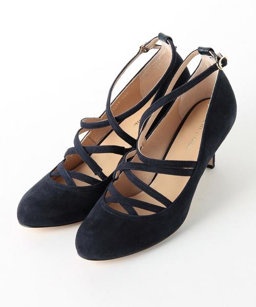 ODETTE E ODILE（オデットエオディール）の「OFD トリプルクロス パンプス65（パンプス・レディース・ネイビー/ブラック/ライトグレー・22.5cm/24.5cm/22cm/23cm/23.5cm/24cm）」の3枚目の写真