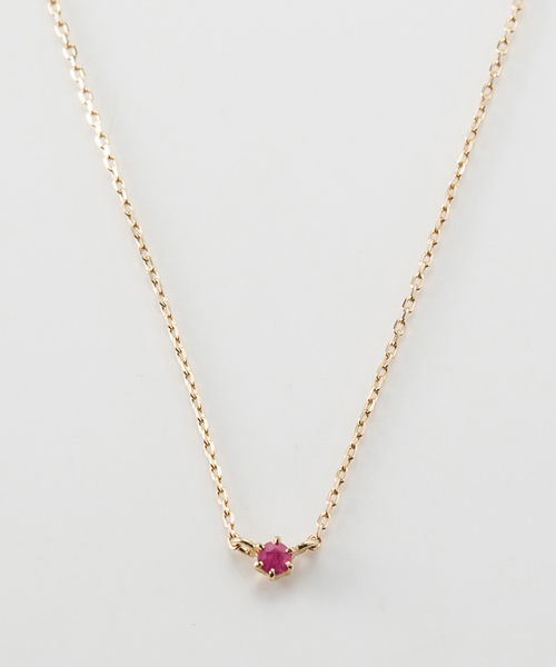 Phoebe（フィービィー）の「<ラストワン>【K10】プチオパールネックレス（ネックレス・レディース・クリア/レッド/ホワイト/ブルー/グリーン/ブラウン/クリアブルー・FREE）」の6枚目の写真