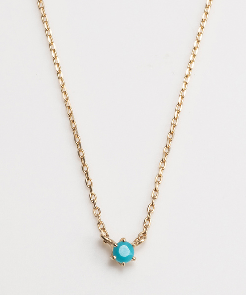 Phoebe（フィービィー）の「<ラストワン>【K10】プチオパールネックレス（ネックレス・レディース・クリア/レッド/ホワイト/ブルー/グリーン/ブラウン/クリアブルー・FREE）」の5枚目の写真