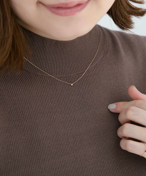 Phoebe（フィービィー）の「<ラストワン>【K10】プチオパールネックレス（ネックレス・レディース・クリア/レッド/ホワイト/ブルー/グリーン/ブラウン/クリアブルー・FREE）」の8枚目の写真