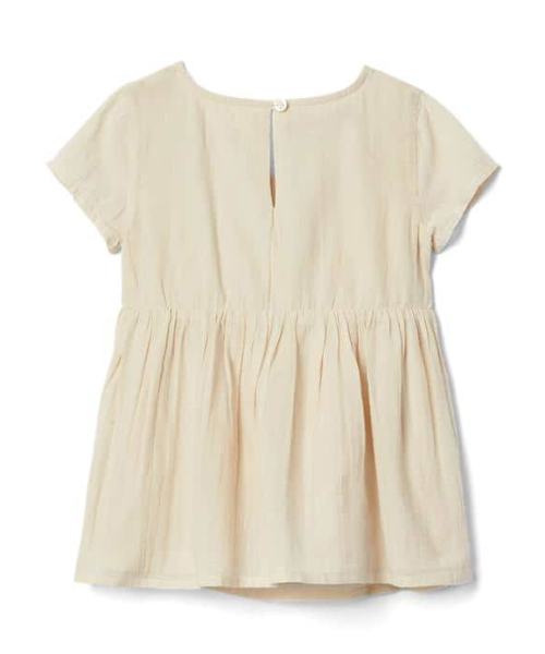 GAP（ギャップ）の「Gap 刺繍スプリットネックライン トップス（シャツ/ブラウス・キッズ・アイボリー・2 YRS/5 YRS/4 YRS/18-24M/3 YRS/12-18 M）」の2枚目の写真