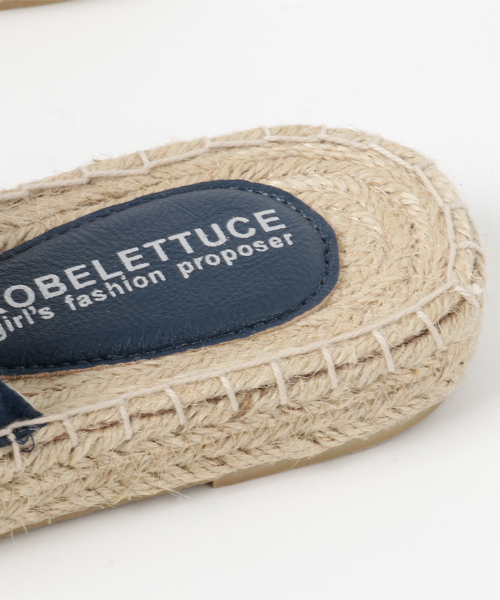 KOBE LETTUCE（コウベレタス）の「爽やかな雰囲気が漂う♪Dailyコーデを夏らしく！[S/M/L/LL]フリンジジュートサンダル/シューズ/レディース/靴/神戸レタス[I1267]（サンダル・レディース・ブラック/キャメル/ベージュ/ネイビー・L/S/M/LL）」の9枚目の写真