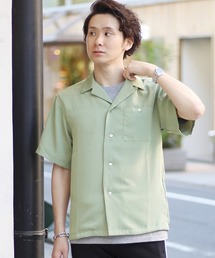 417 EDIFICE | ◇ポリエステルツイル オープンカラーシャツ(シャツ/ブラウス)