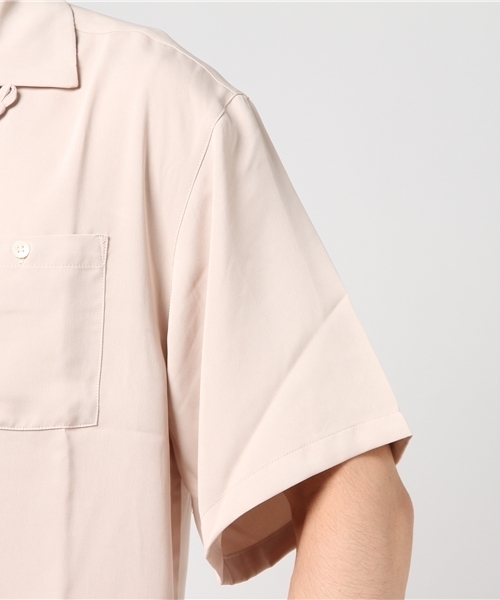 417 EDIFICE（フォーワンセブンエディフィス）の「◇ポリエステルツイル オープンカラーシャツ（シャツ/ブラウス・メンズ・ベージュ/ネイビー/カーキ・SMALL/LARGE/MEDIUM）」の7枚目の写真