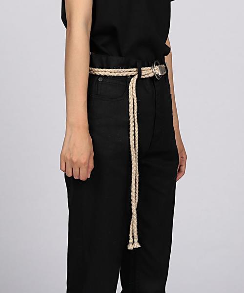 MASTER&Co（マスターアンドコー）の「MASTER＆Co.（マスターアンドコー） ダブルリングベルト ◆（ベルト・レディース・ブラック/シルバー・FREE）」の6枚目の写真