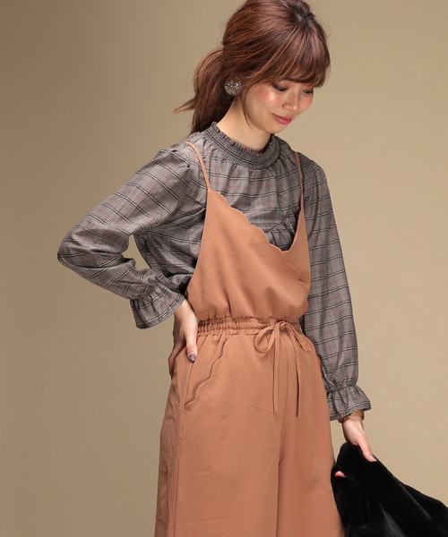 natural couture（ナチュラルクチュール）の「グレンチェックシャーリングプチハイブラウス（シャツ/ブラウス・レディース・ブラウン/グレー・FREE）」の15枚目の写真