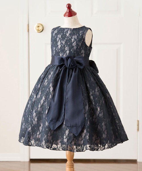 【美品】キャサリンコテージ　ドレス　レース　リボン　グリーン　140 超目玉セール｜子供ドレス 結婚式 発表会 送料無料 デコルテシースルーレースロングドレス [YUP12] キャサリンコテージ