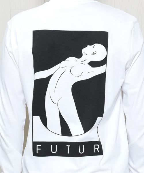 FUTUR（フューチャー）の「＜FUTUR＞01 LONG SLEEVE T-SHIRT/Tｼｬﾂ（Tシャツ/カットソー・メンズ・ホワイト・MEDIUM/LARGE）」の7枚目の写真