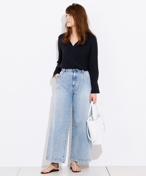 Whim Gazette（ウィムガゼット）の「12ozケミカルデニムタックワイド  