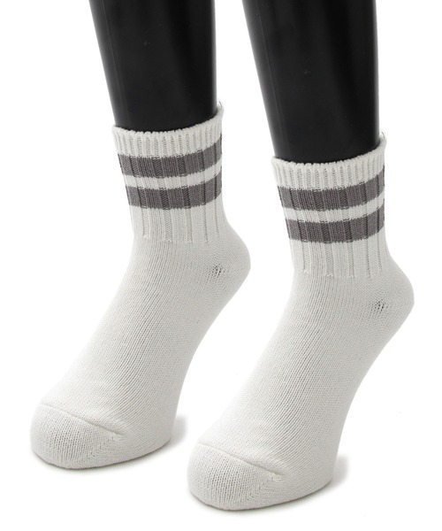 Mr.COVER（ミスターカバー）の「【 Mr.COVER / ミスターカバー 】 日本製 アンクル ライン スニーカーソックス / 厚手（ソックス/靴下・メンズ・ブラック/グレー/ホワイト系その他/ホワイト系その他2/ホワイト系その他3/ホワイト系その他4・FREE）」の3枚目の写真
