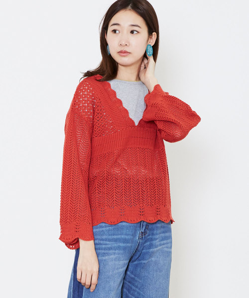 POU DOU DOU（プードゥドゥ）の「アクリルオーバルイヤリング（イヤリング・レディース・ターコイズブルー/アイボリー・8）」の5枚目の写真