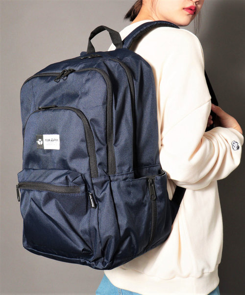 YAKPAK(ヤックパック)の「YAKPAK/ヤックパック ブランドロゴ撥水コーティングバックパック(バックパック/リュック・メンズ・ブラック系その他/ネイビー/ライトグレー/ミント/ラベンダー/ブラック×イエロー/ブラック/ブラック×ホワイト・FREE)」の7枚目の写真