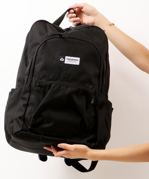 YAKPAK(ヤックパック)の「YAKPAK/ヤックパック ブランドロゴ撥水コーティングバックパック(バックパック/リュック・メンズ・ブラック系その他/ネイビー/ライトグレー/ミント/ラベンダー/ブラック×イエロー/ブラック/ブラック×ホワイト・FREE)」の13枚目の写真