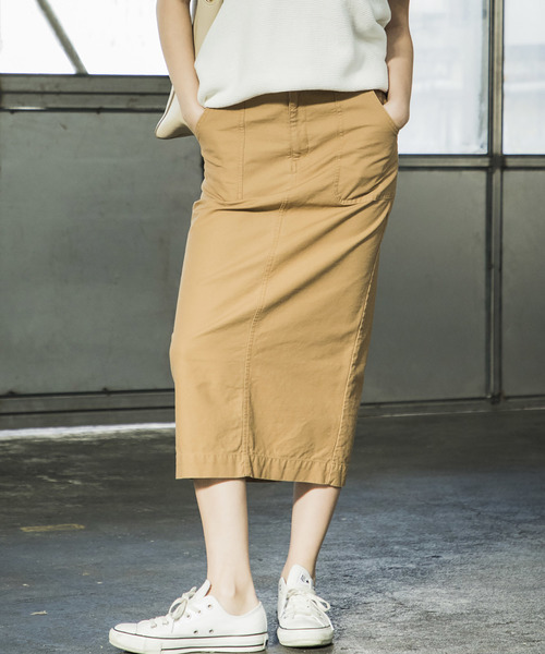 Emma Taylor（エマテイラー）の「ミリタリータイトスカート（スカート・レディース・ベージュ/カーキ/オフホワイト/ダークカーキ/ブラック・36/38）」の9枚目の写真