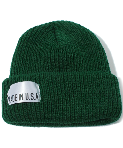 green label relaxing（グリーンレーベルリラクシング）の「▲▲▲GLR MADE IN USA ビーニーキャップ（ニットキャップ/ビーニー・メンズ・ダークグレー/ワインレッド/ケリー/ロイヤルブルー/パープル/その他1/ダークブラウン/レッド/ネイビー/ブラック・フリー）」の5枚目の写真