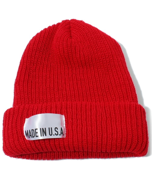 green label relaxing（グリーンレーベルリラクシング）の「▲▲▲GLR MADE IN USA ビーニーキャップ（ニットキャップ/ビーニー・メンズ・ダークグレー/ワインレッド/ケリー/ロイヤルブルー/パープル/その他1/ダークブラウン/レッド/ネイビー/ブラック・フリー）」の8枚目の写真