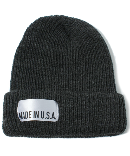 green label relaxing（グリーンレーベルリラクシング）の「▲▲▲GLR MADE IN USA ビーニーキャップ（ニットキャップ/ビーニー・メンズ・ダークグレー/ワインレッド/ケリー/ロイヤルブルー/パープル/その他1/ダークブラウン/レッド/ネイビー/ブラック・フリー）」の3枚目の写真