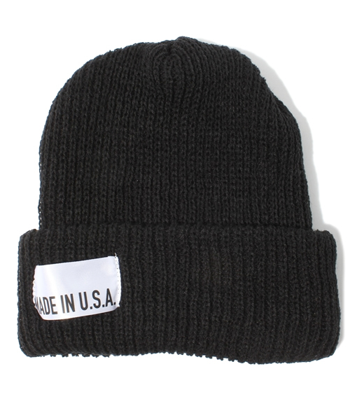 green label relaxing（グリーンレーベルリラクシング）の「▲▲▲GLR MADE IN USA ビーニーキャップ（ニットキャップ/ビーニー・メンズ・ダークグレー/ワインレッド/ケリー/ロイヤルブルー/パープル/その他1/ダークブラウン/レッド/ネイビー/ブラック・フリー）」の2枚目の写真