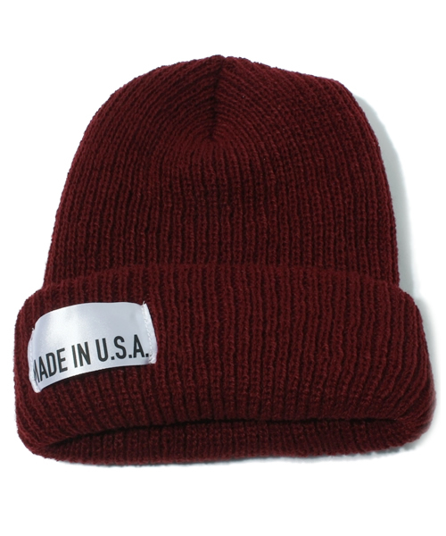 green label relaxing（グリーンレーベルリラクシング）の「▲▲▲GLR MADE IN USA ビーニーキャップ（ニットキャップ/ビーニー・メンズ・ダークグレー/ワインレッド/ケリー/ロイヤルブルー/パープル/その他1/ダークブラウン/レッド/ネイビー/ブラック・フリー）」の9枚目の写真