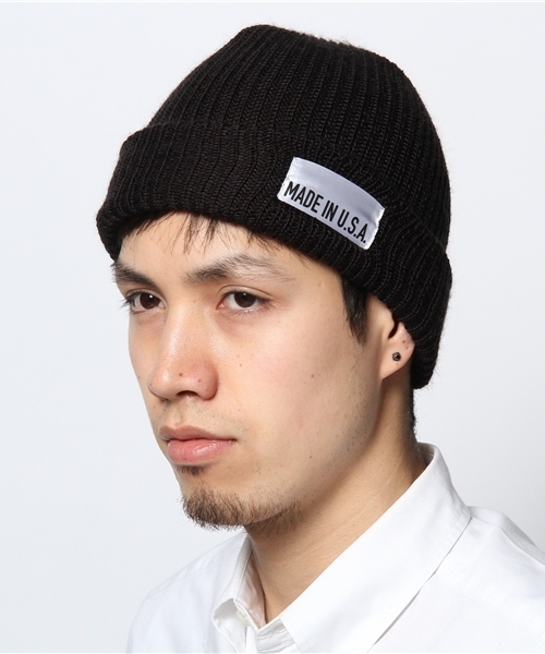 green label relaxing（グリーンレーベルリラクシング）の「▲▲▲GLR MADE IN USA ビーニーキャップ（ニットキャップ/ビーニー・メンズ・ダークグレー/ワインレッド/ケリー/ロイヤルブルー/パープル/その他1/ダークブラウン/レッド/ネイビー/ブラック・フリー）」の14枚目の写真