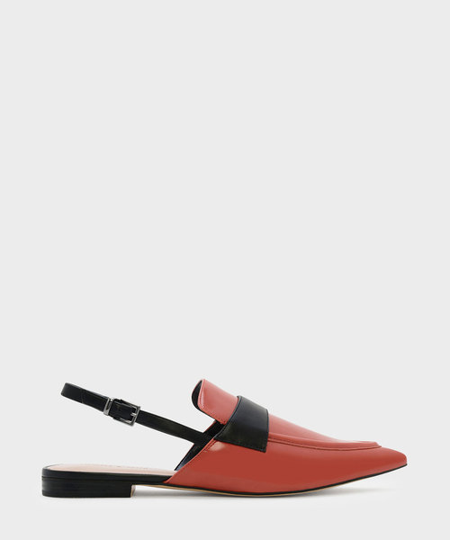 CHARLES & KEITH(チャールズ & キース)の「ポインテッドスリングバックローファー / POINTED SLINGBACK LOAFERS(ローファー・レディース・ブルー/ブラック/オレンジ・22.5cm/23.5cm/23cm/24.5cm/25cm)」の1枚目の写真