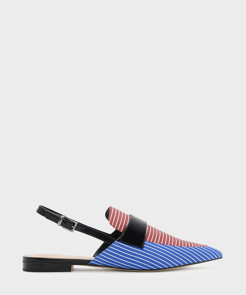 CHARLES & KEITH(チャールズ & キース)の「ポインテッドスリングバックローファー / POINTED SLINGBACK LOAFERS(ローファー・レディース・ブルー/ブラック/オレンジ・22.5cm/23.5cm/23cm/24.5cm/25cm)」の3枚目の写真