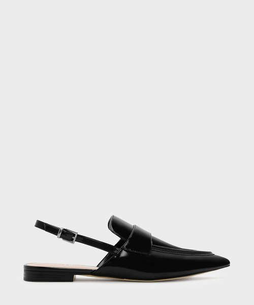 CHARLES & KEITH(チャールズ & キース)の「ポインテッドスリングバックローファー / POINTED SLINGBACK LOAFERS(ローファー・レディース・ブルー/ブラック/オレンジ・22.5cm/23.5cm/23cm/24.5cm/25cm)」の2枚目の写真