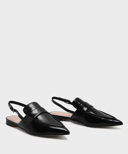 CHARLES & KEITH(チャールズ & キース)の「ポインテッドスリングバックローファー / POINTED SLINGBACK LOAFERS(ローファー・レディース・ブルー/ブラック/オレンジ・22.5cm/23.5cm/23cm/24.5cm/25cm)」の5枚目の写真