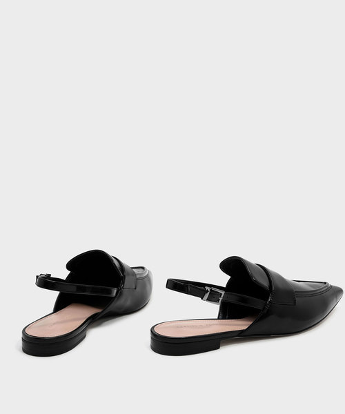 CHARLES & KEITH(チャールズ & キース)の「ポインテッドスリングバックローファー / POINTED SLINGBACK LOAFERS(ローファー・レディース・ブルー/ブラック/オレンジ・22.5cm/23.5cm/23cm/24.5cm/25cm)」の6枚目の写真