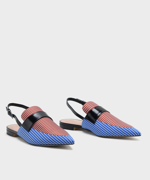 CHARLES & KEITH(チャールズ & キース)の「ポインテッドスリングバックローファー / POINTED SLINGBACK LOAFERS(ローファー・レディース・ブルー/ブラック/オレンジ・22.5cm/23.5cm/23cm/24.5cm/25cm)」の10枚目の写真