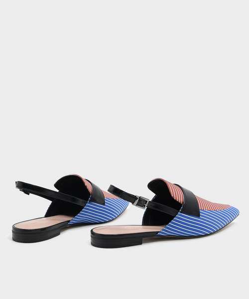 CHARLES & KEITH(チャールズ & キース)の「ポインテッドスリングバックローファー / POINTED SLINGBACK LOAFERS(ローファー・レディース・ブルー/ブラック/オレンジ・22.5cm/23.5cm/23cm/24.5cm/25cm)」の11枚目の写真