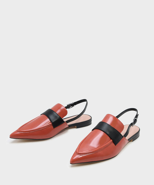 CHARLES & KEITH(チャールズ & キース)の「ポインテッドスリングバックローファー / POINTED SLINGBACK LOAFERS(ローファー・レディース・ブルー/ブラック/オレンジ・22.5cm/23.5cm/23cm/24.5cm/25cm)」の15枚目の写真