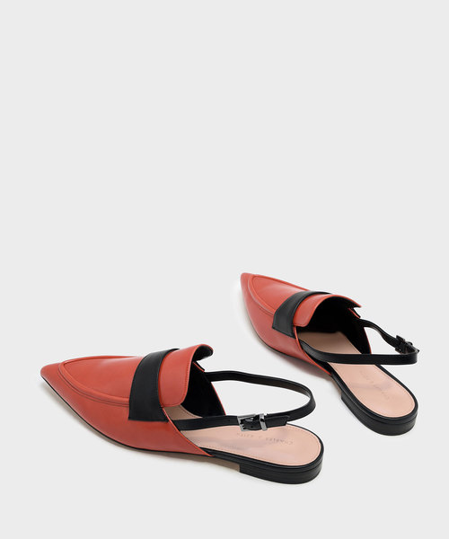 CHARLES & KEITH(チャールズ & キース)の「ポインテッドスリングバックローファー / POINTED SLINGBACK LOAFERS(ローファー・レディース・ブルー/ブラック/オレンジ・22.5cm/23.5cm/23cm/24.5cm/25cm)」の16枚目の写真