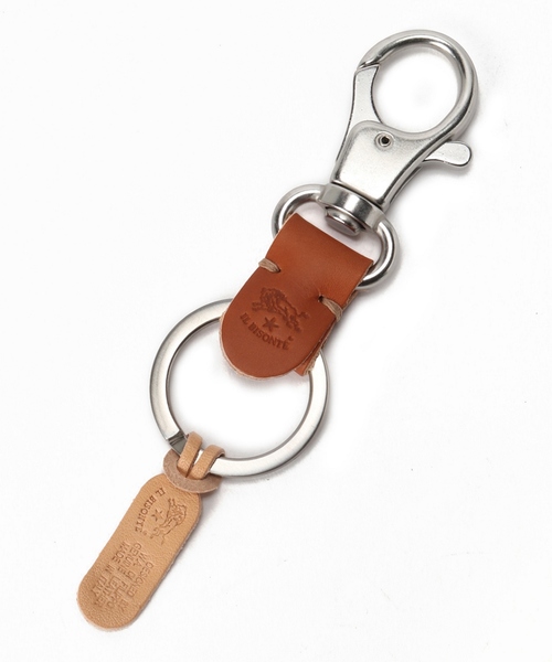 IL BISONTE（イルビゾンテ）の「IL BISONTE / イルビゾンテ : イカンフックシキキーホルダー＃（キーケース/キーアクセサリー・メンズ・ブラック/ベージュ/ブラウン・FREE）」の2枚目の写真