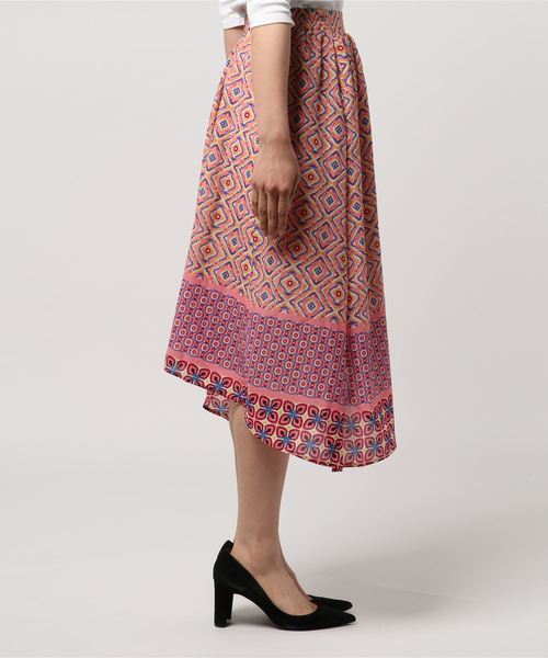 PUNYUS（プニュズ）の「アシンメトリースカート（スカート・レディース・オレンジ/ブルー・1/4/2/3）」の4枚目の写真