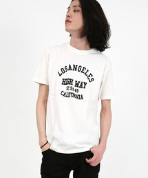 クルーネックプリントTシャツ